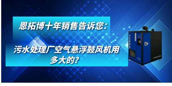 污水處理廠空氣懸浮鼓風(fēng)機用多大的？